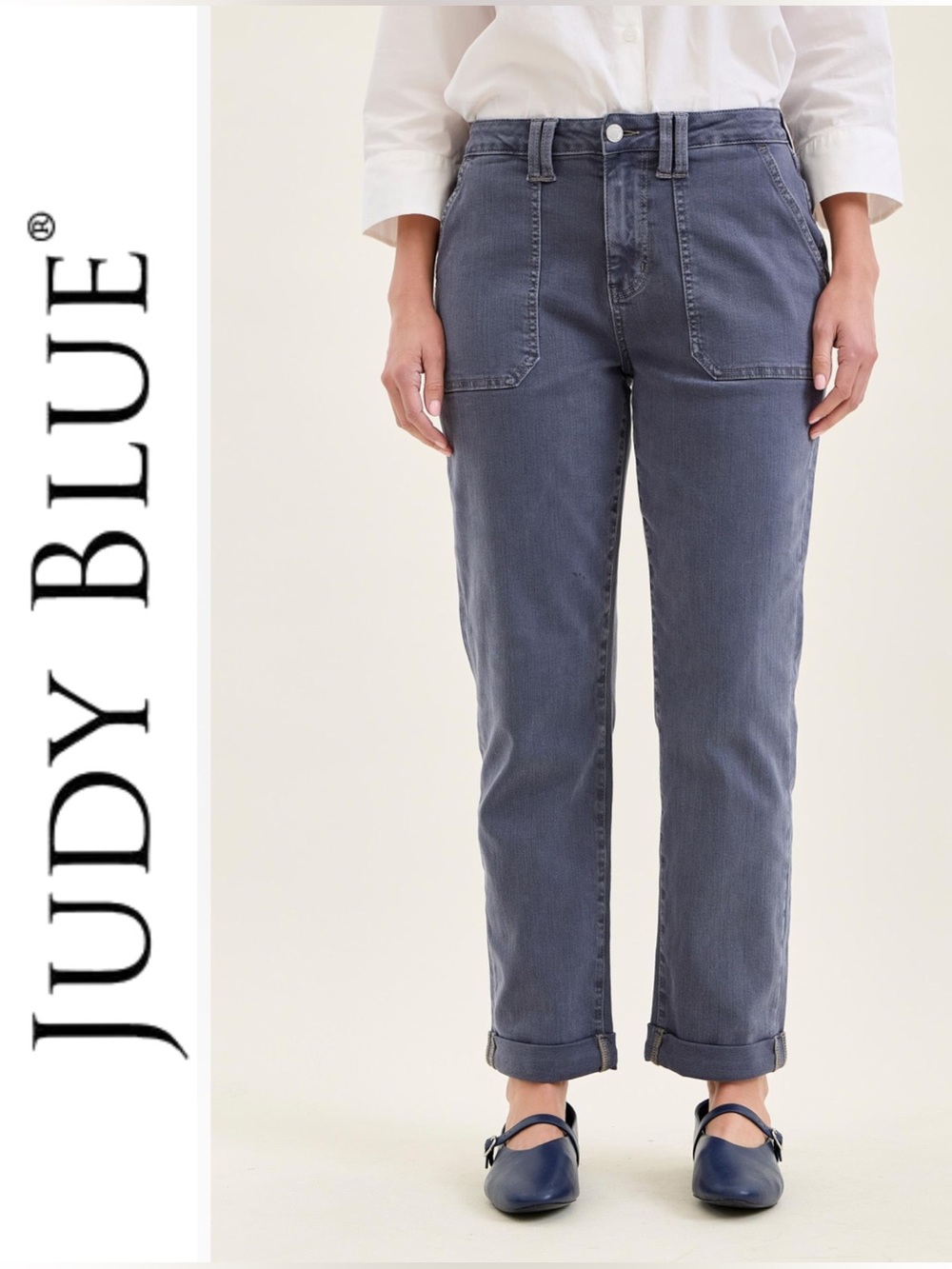 JUDY BLUE | High Waisted Aurora Weekender in Vintage Indigo - Style #881194